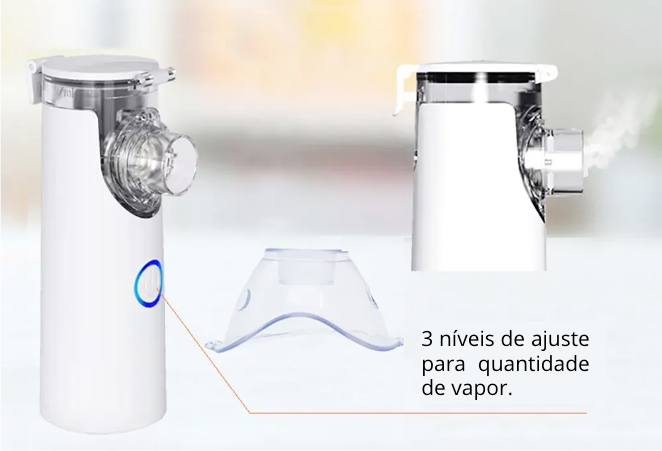 Nebulizador Portátil Silencioso para Adultos e Crianças