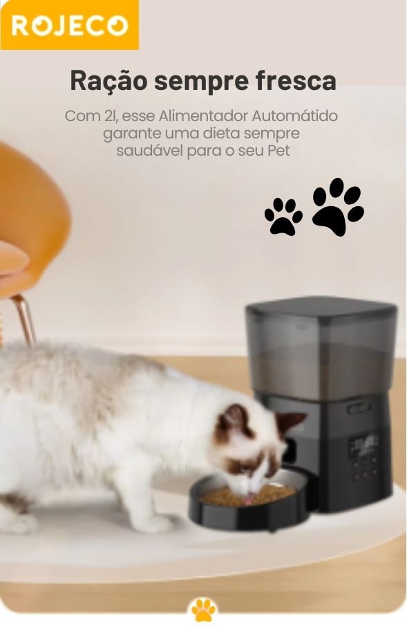 ROJECO - Alimentador Automático para Pets