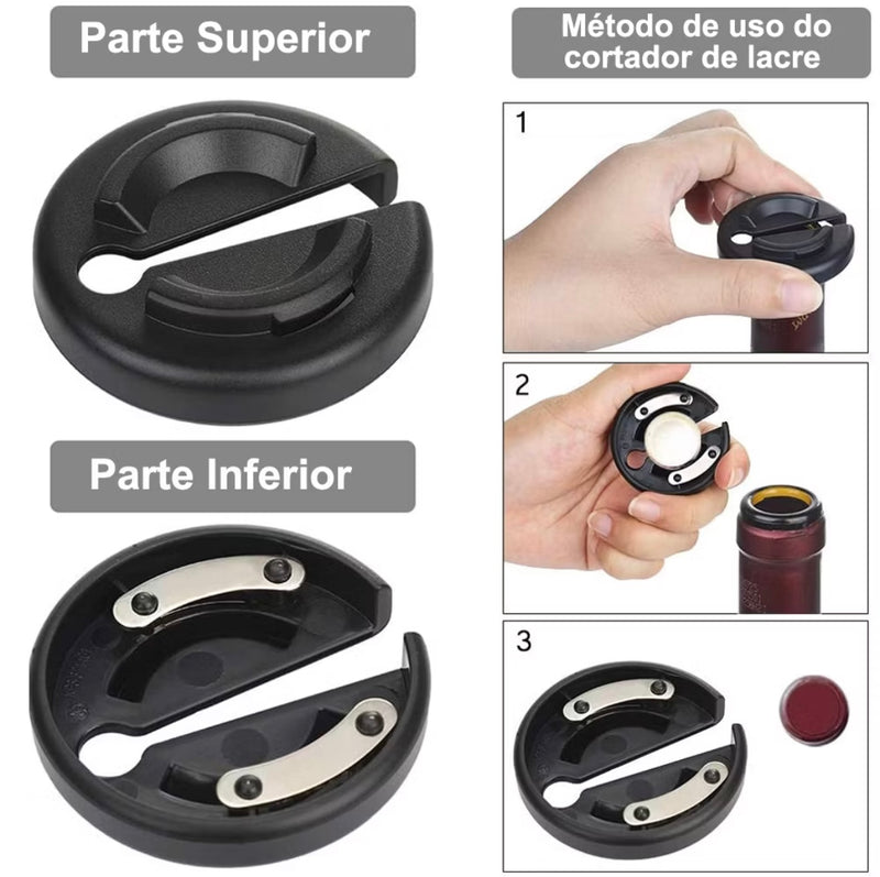 Kit Abridor de Vinho Automático - WineSet