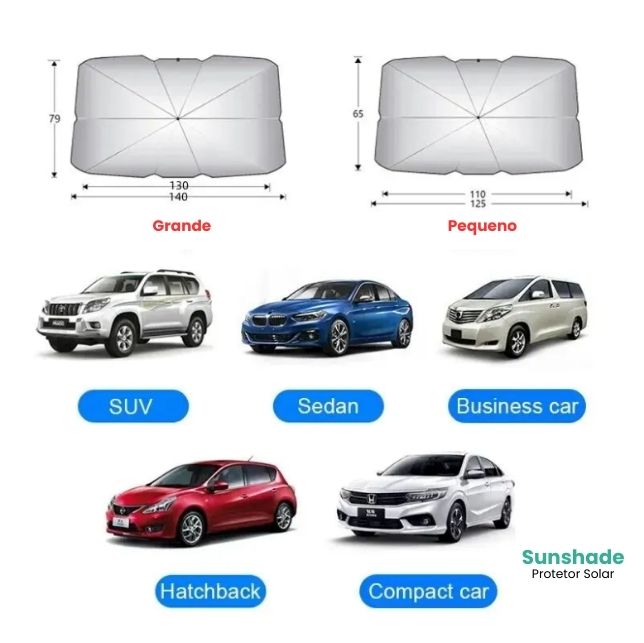 Protetor Solar Para Carros - Guarda-Chuva Sunshade