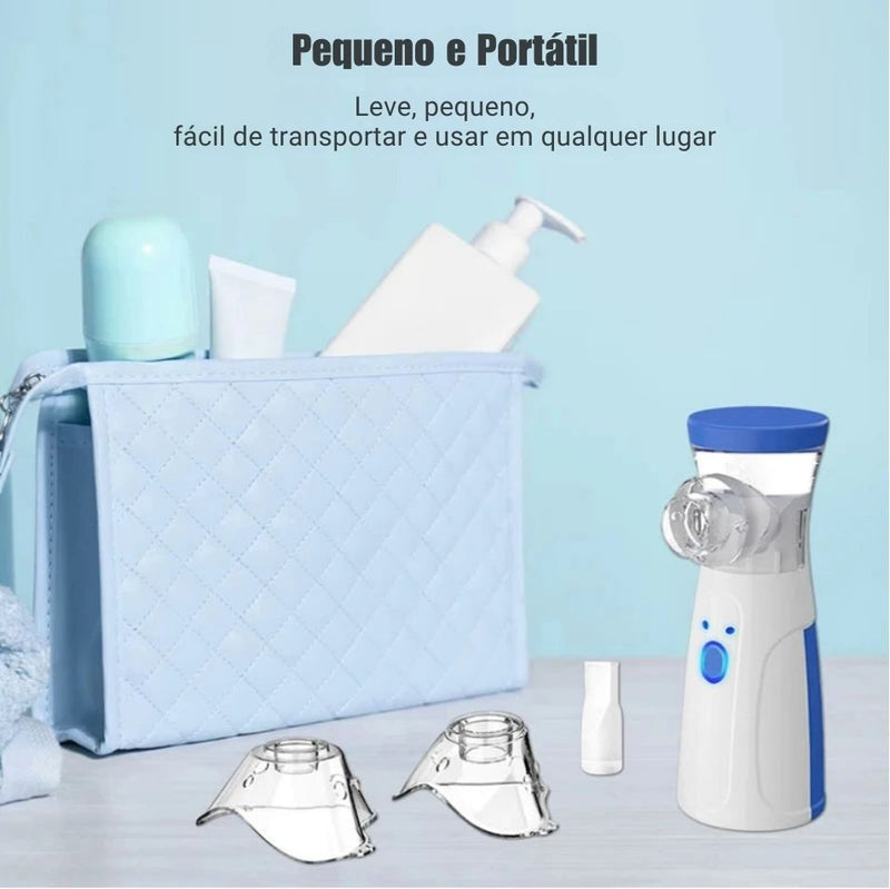 Nebulizador Portátil Silencioso para Adultos e Crianças