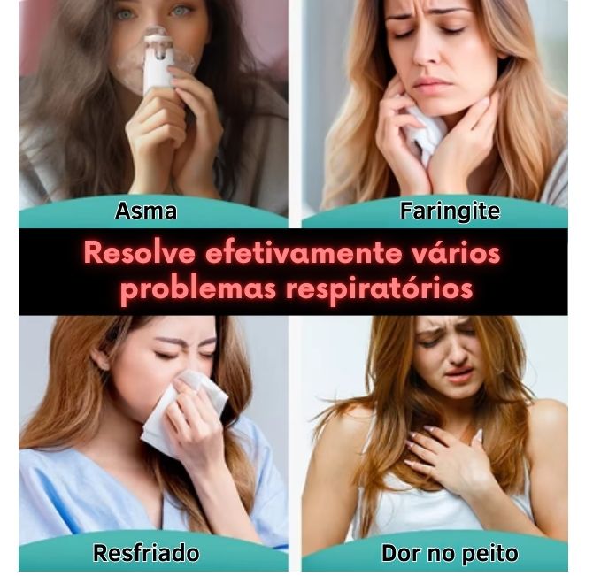 PROMOÇÃO - Nebulizador Portátil Silencioso para Adultos e Crianças