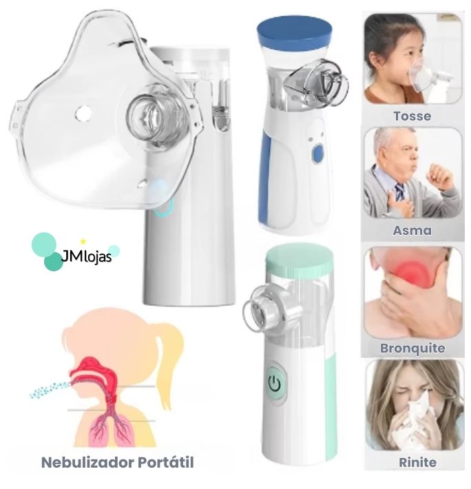 PROMOÇÃO - Nebulizador Portátil Silencioso para Adultos e Crianças